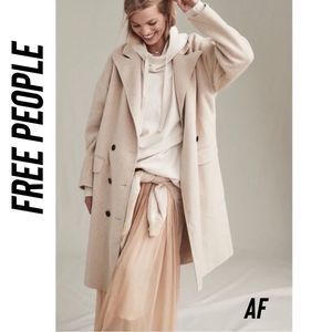 Free People Adore You Coat Sable NWT